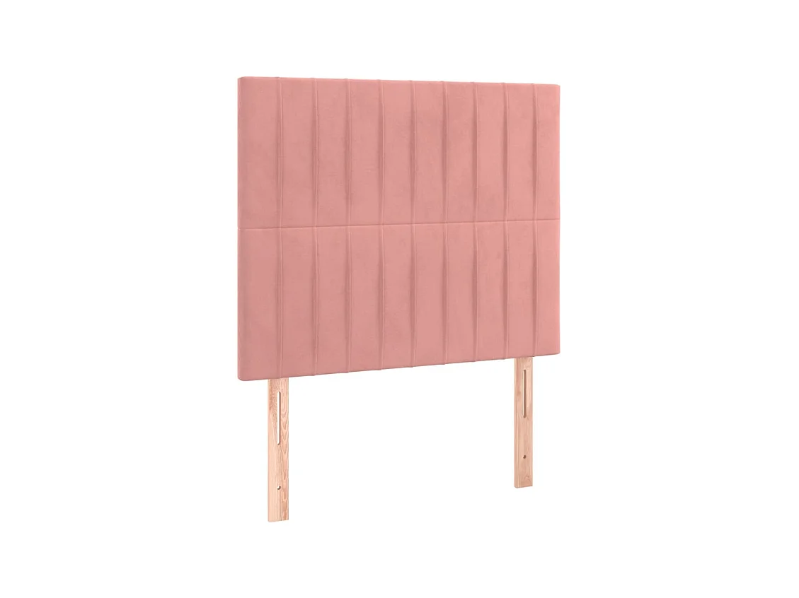 Bedframe zonder matras roze 120x200 cm fluweel