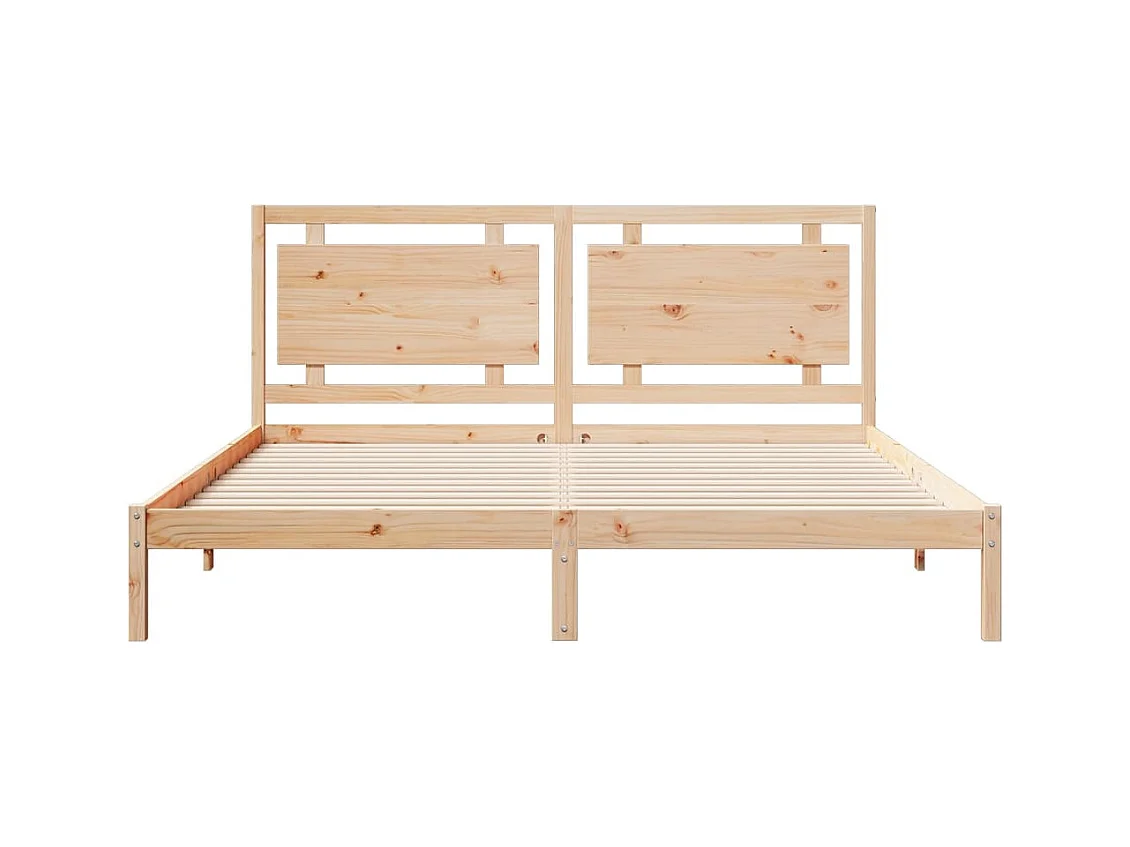 Extra lang bedframe zonder matras 180x220 cm massief hout