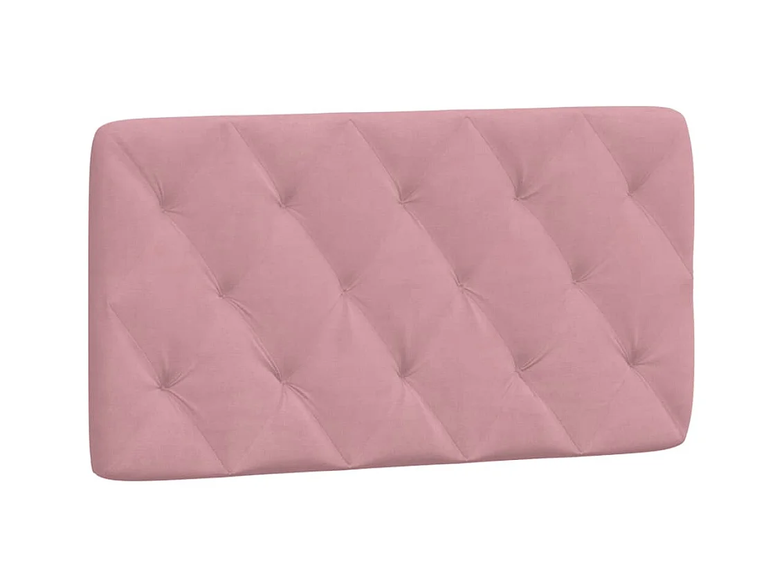 Lit avec matelas rose 100x200 cm velours