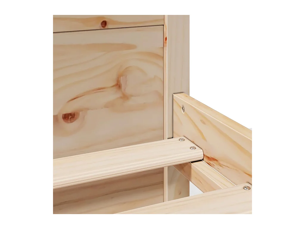 Struttura letto con testiera senza materasso 200x200 cm