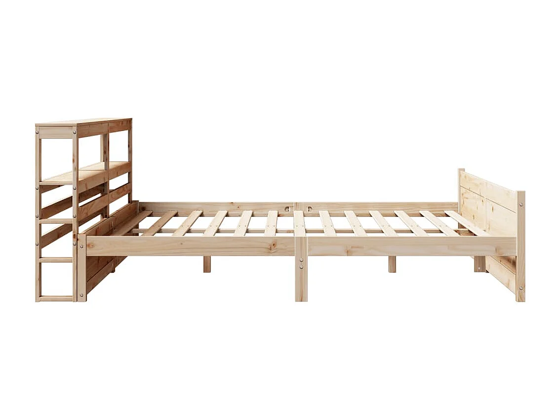 Struttura letto con testiera senza materasso 200x200 cm