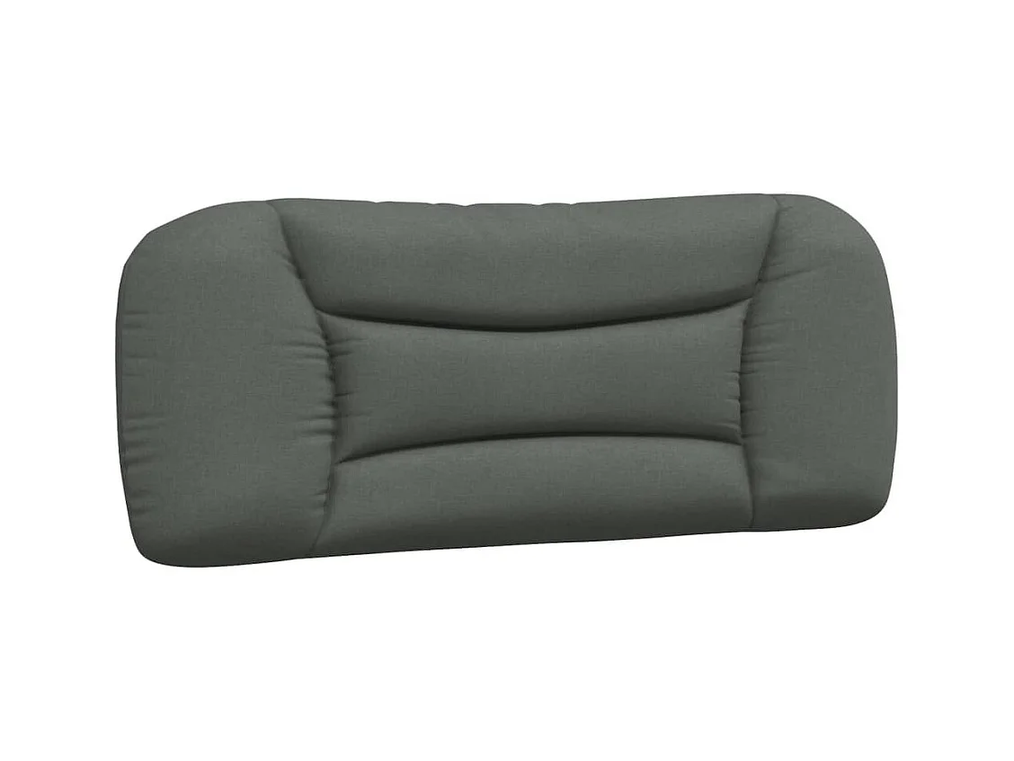 Bedframe zonder matras donkergrijs 100x200 cm stof