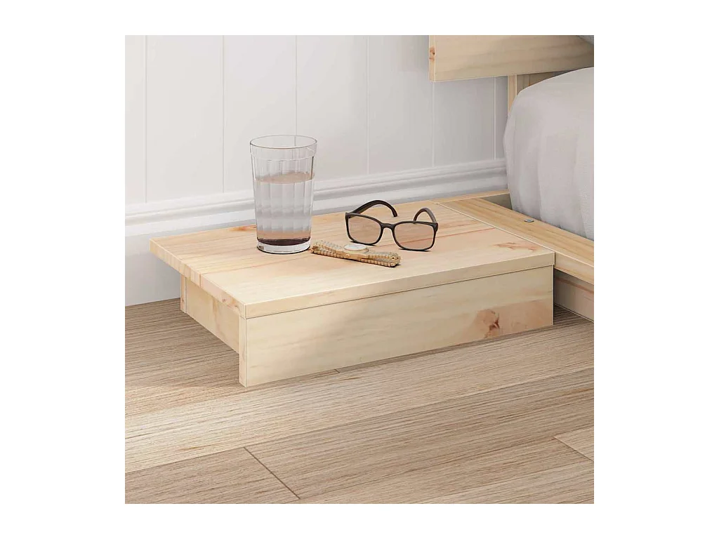 Struttura letto marrone 120 x 190 cm in legno