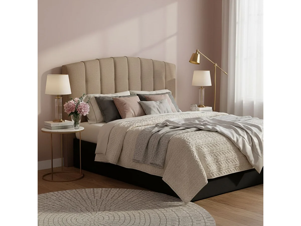 TRUDY - Tête de Lit 140 Marron