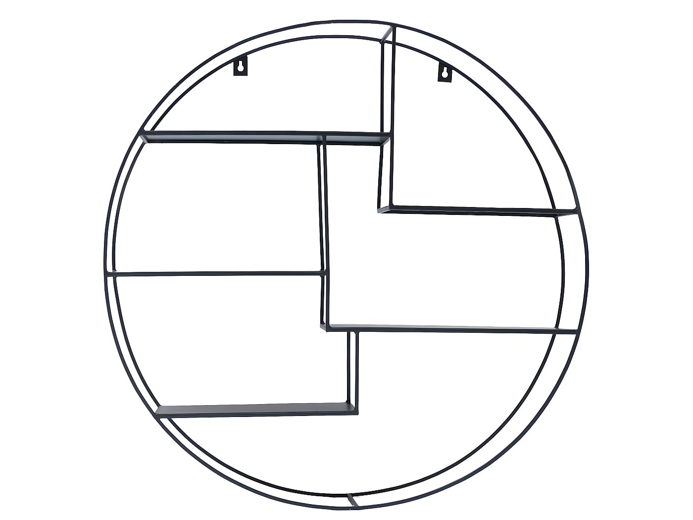Etagère murale ronde métal filaire