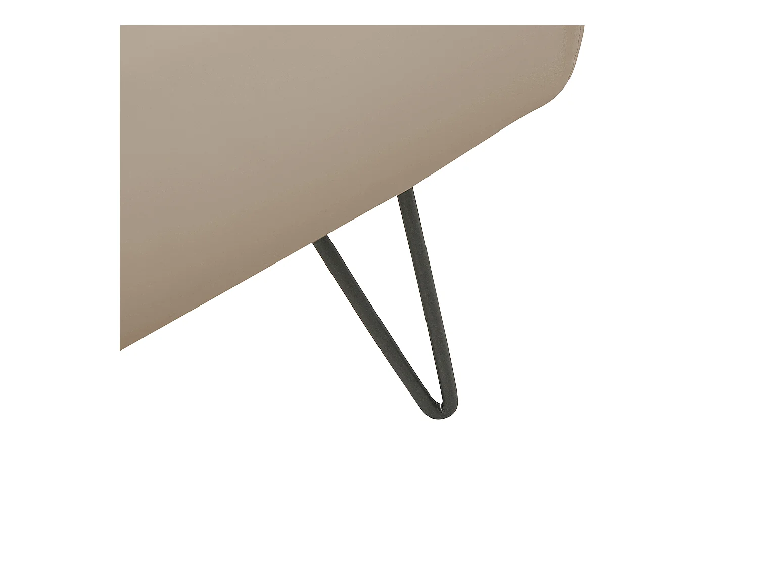 Designer Polsterbett beige 180 x 200 cm Kunstleder Doppelbett Glamour Look Betin