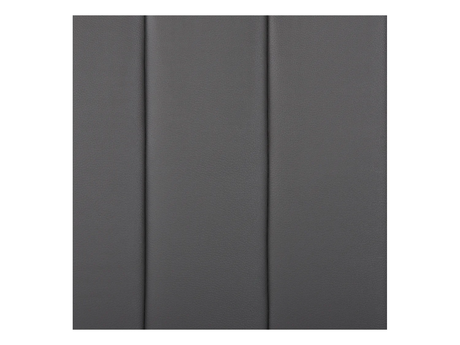 Lit avec sommier Cuir PU POITIERS 180 x 200 cm Gris