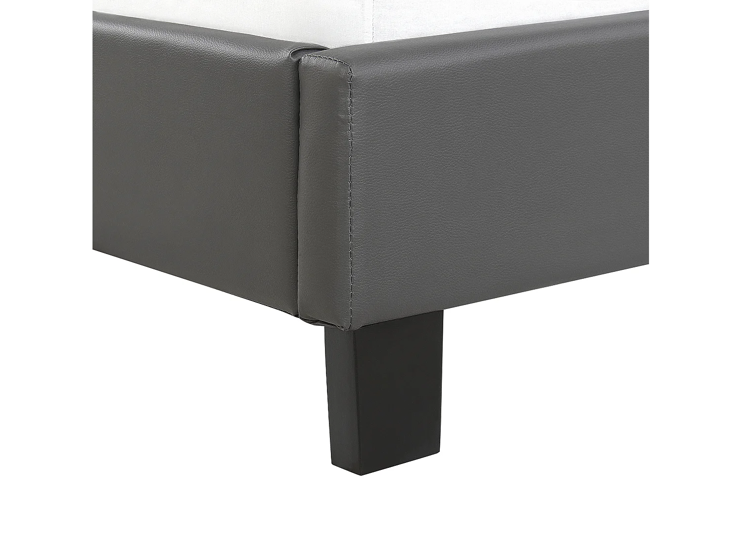 Bed Kunstleer POITIERS 180 x 200 cm Grijs