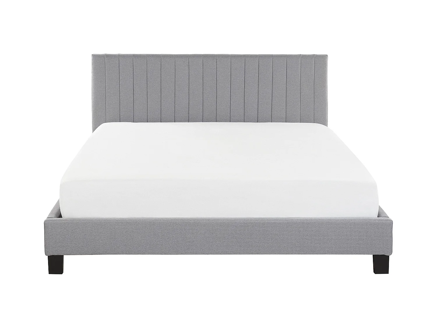 Bed Stof POITIERS 180 x 200 cm Lichtgrijs