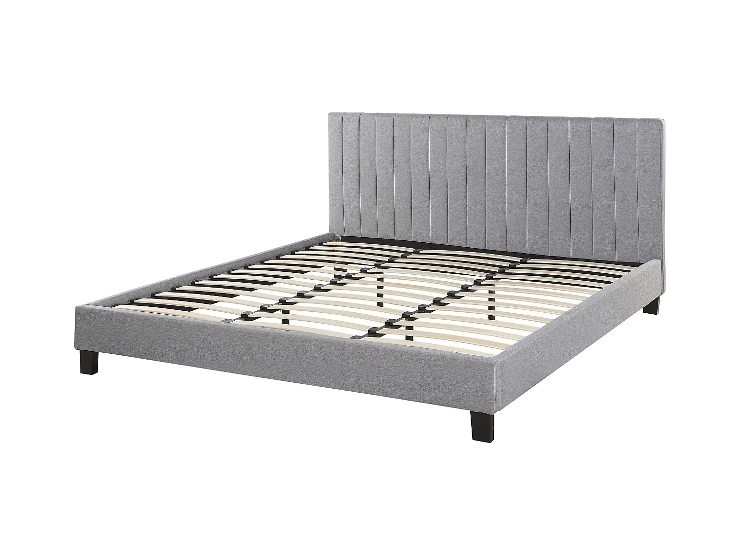 Bed Stof POITIERS 180 x 200 cm Lichtgrijs