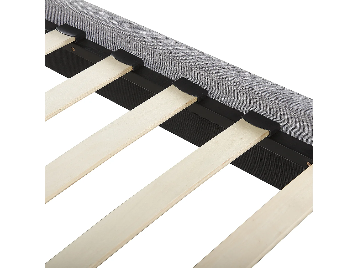 Bed Stof POITIERS 180 x 200 cm Lichtgrijs