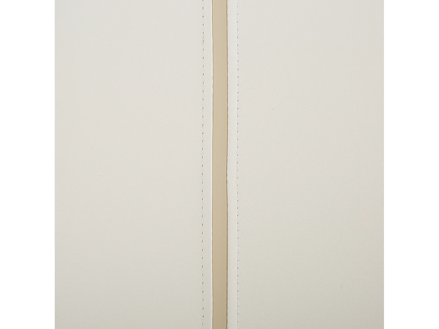 Lit avec sommier Cuir PU BETIN 160 x 200 cm Beige clair