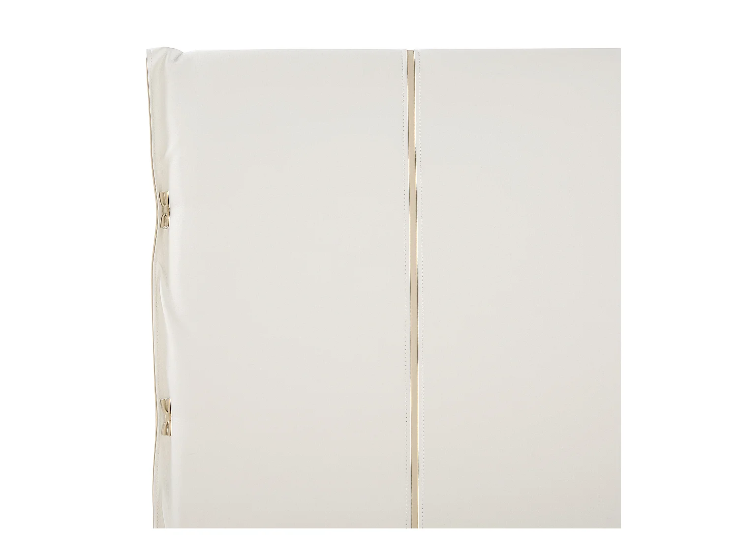 Lit avec sommier Cuir PU BETIN 180 x 200 cm Beige clair