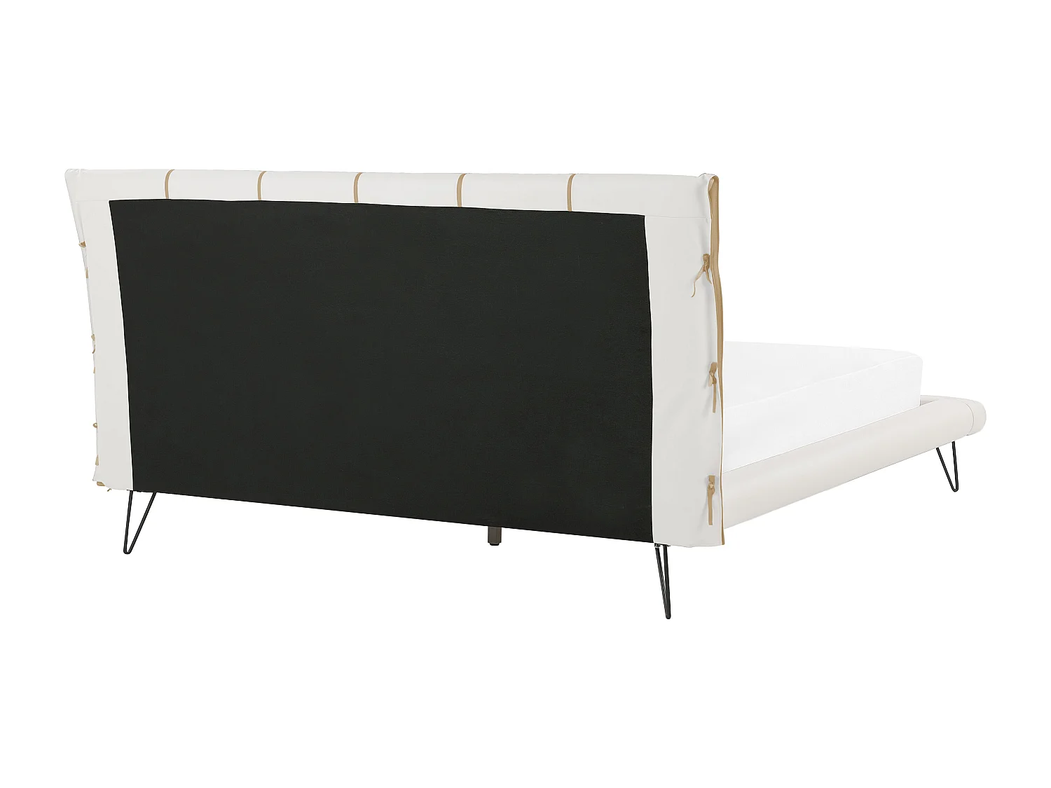Bett mit Lattenrost Kunstleder BETIN 180 x 200 cm Creme