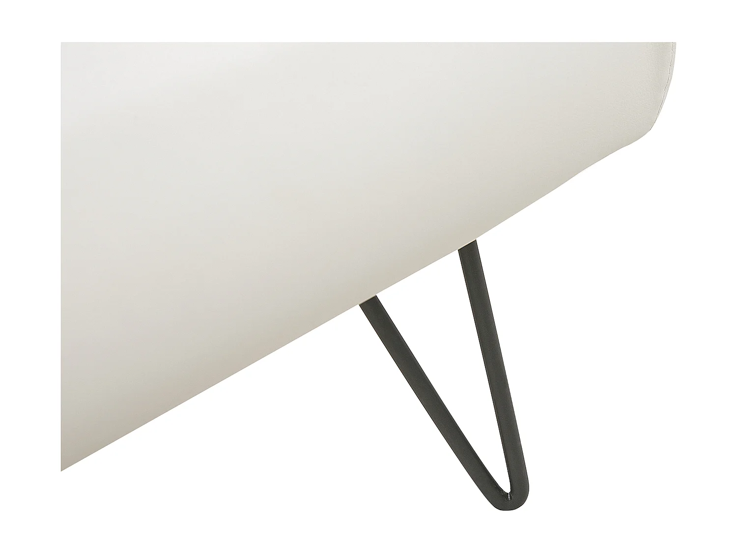 Bett mit Lattenrost Kunstleder BETIN 180 x 200 cm Creme