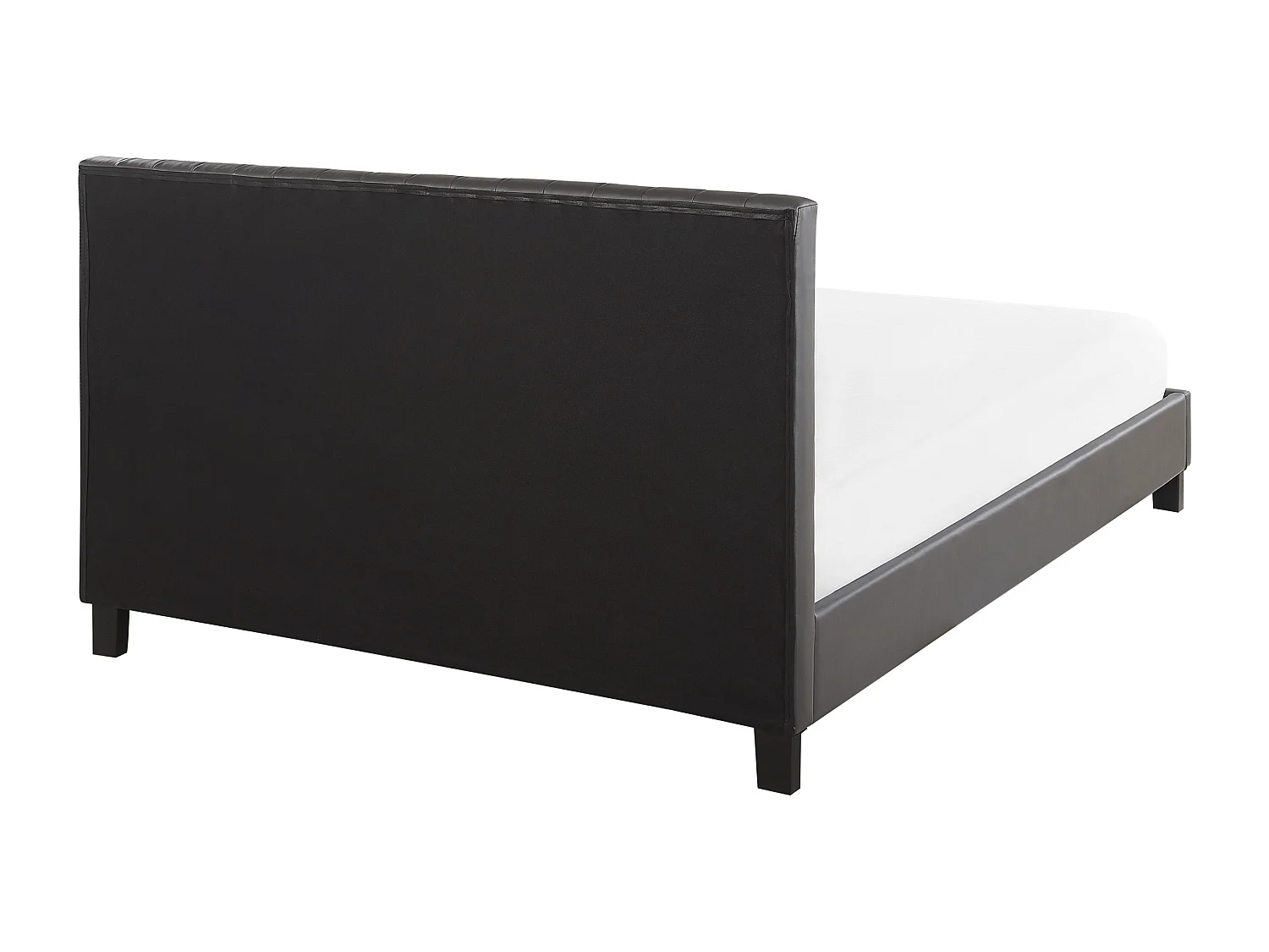 Cama Pele sintética POITIERS 140 x 200 cm Cinzento