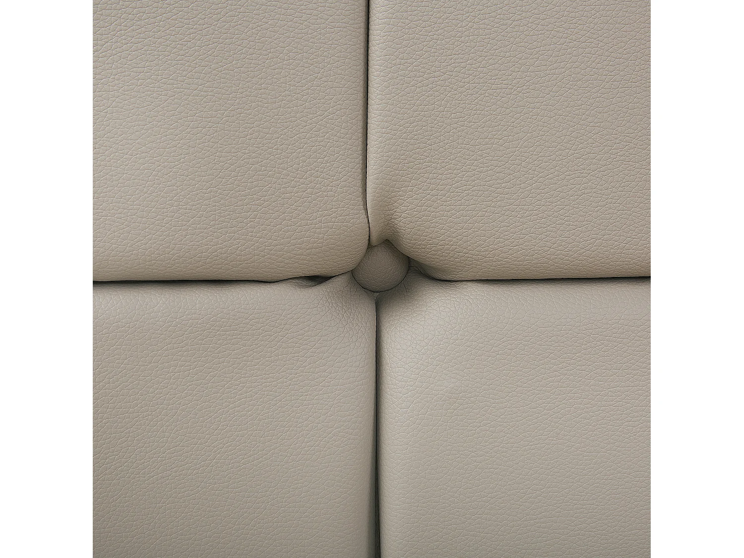 Lit avec sommier Cuir PU AMBERT 160 x 200 cm Taupe