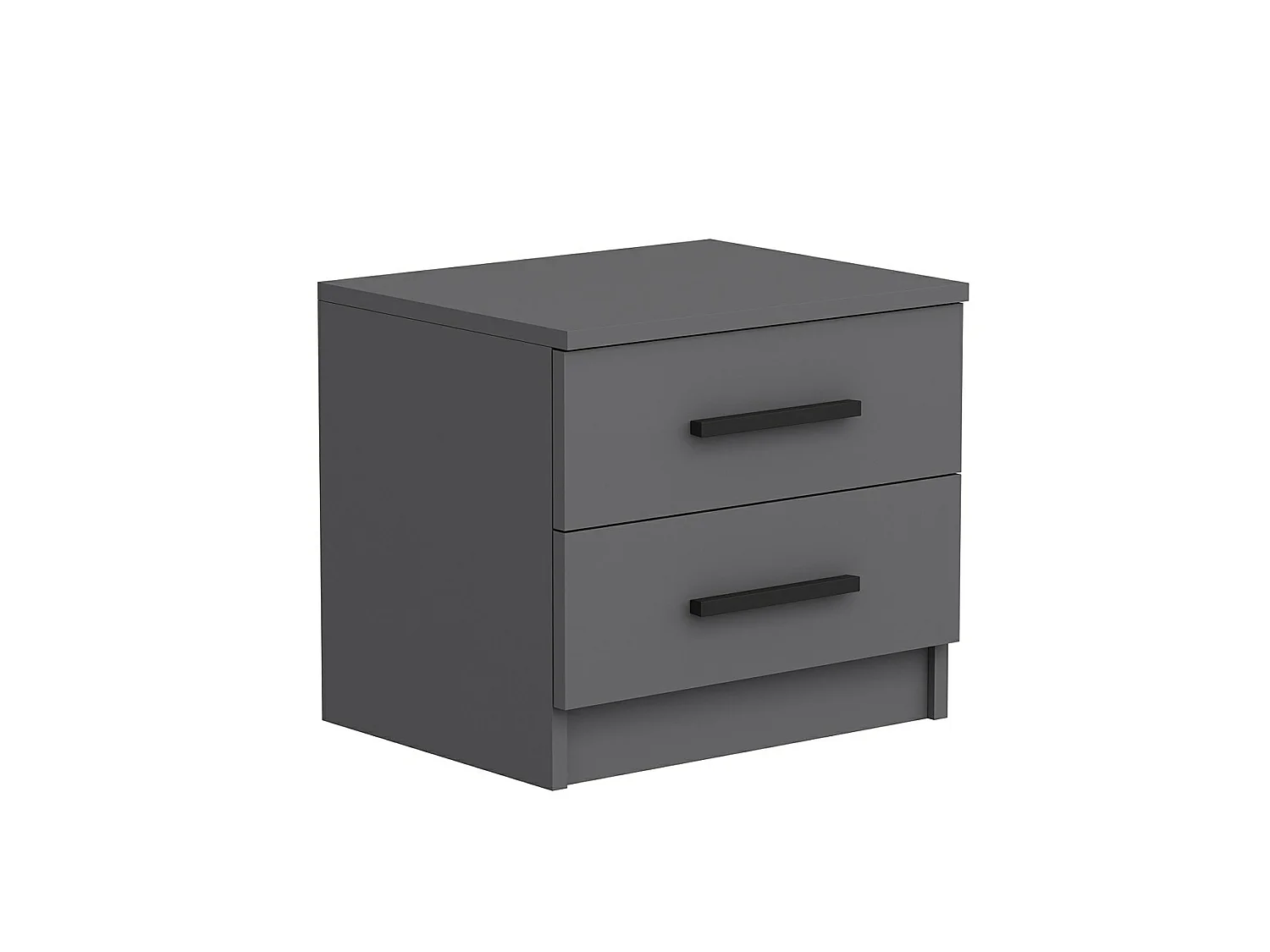 Table de chevet Fanø à 2 tiroirs 47 x 50 x 40 cm anthracite [en.casa]