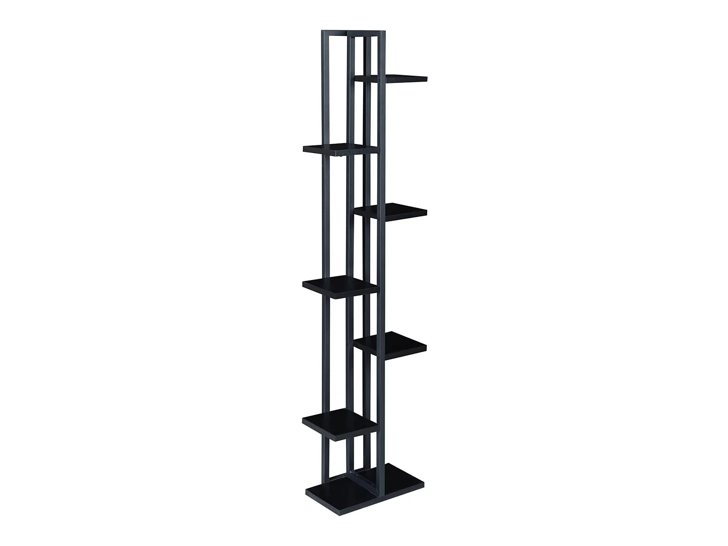 Support de plantes Somero à 6 niveaux 150 x 34 x 21 cm noir [en.casa]