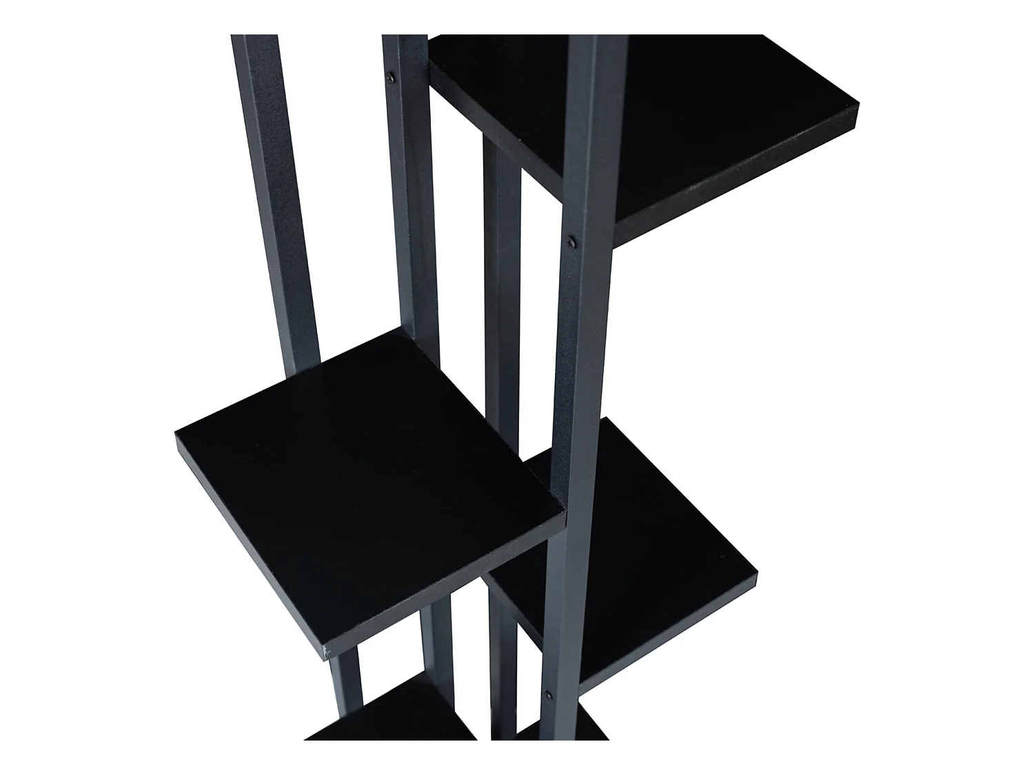 Support de plantes Tohmajärvi à 5 niveaux 120 x 34 x 21 cm noir [en.casa]