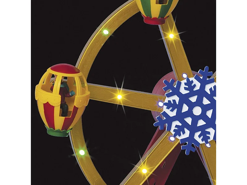 Village de Noël lumineux et musical Grand Roue animée