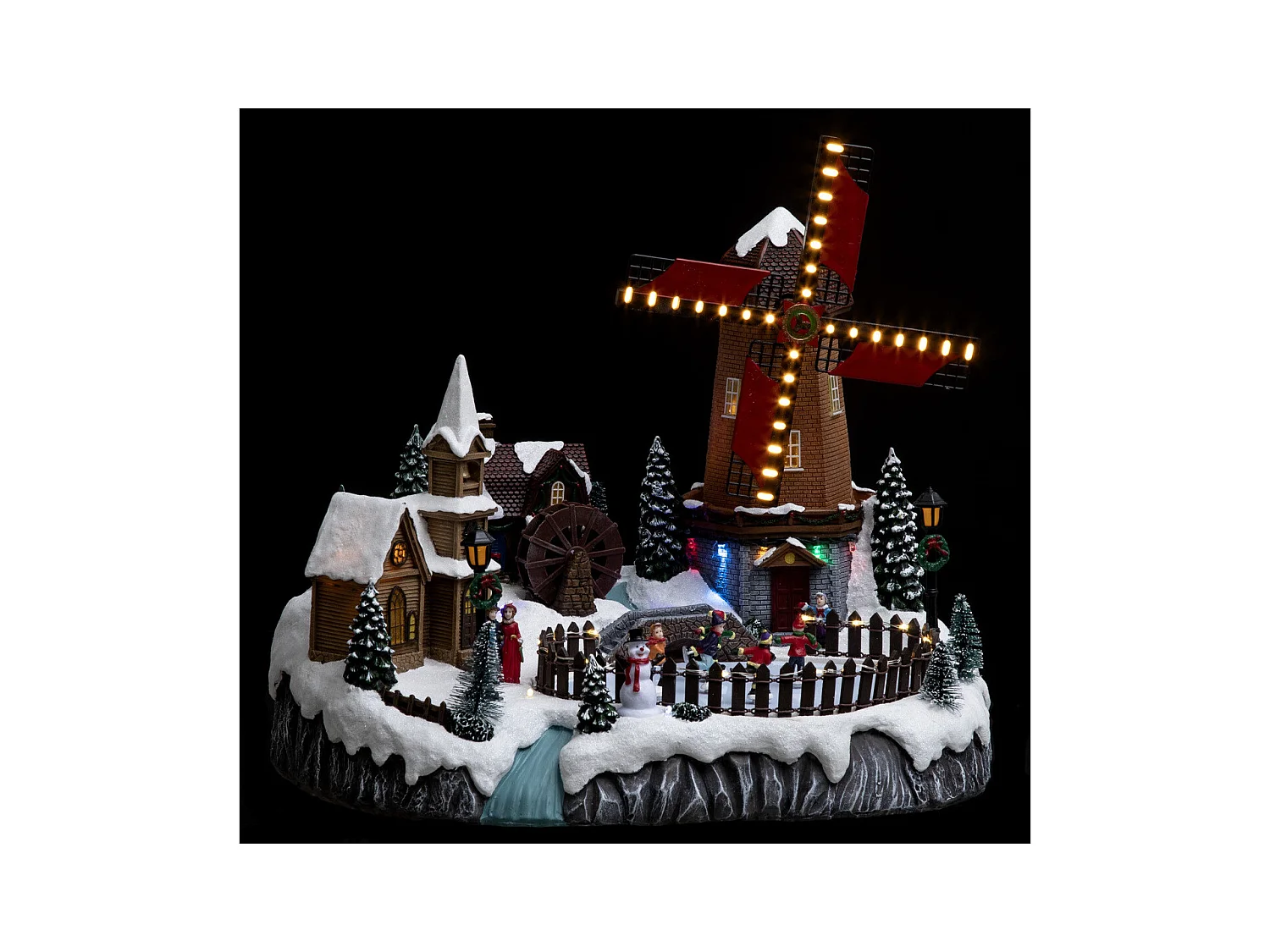 Village de Noël lumineux, animé et musical Place du Moulin