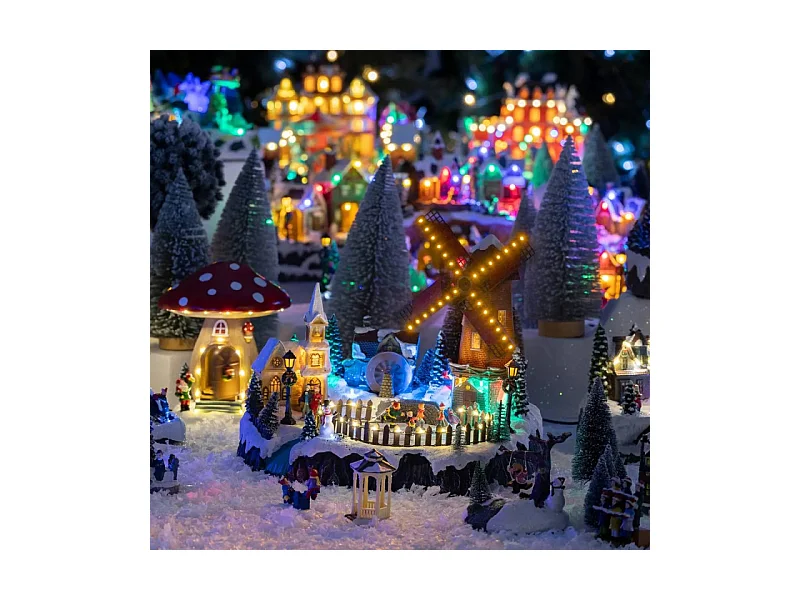 Village de Noël lumineux, animé et musical Place du Moulin