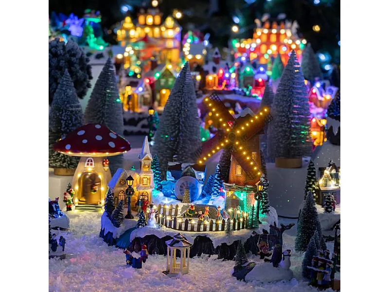 Village de Noël lumineux, animé et musical Place du Moulin