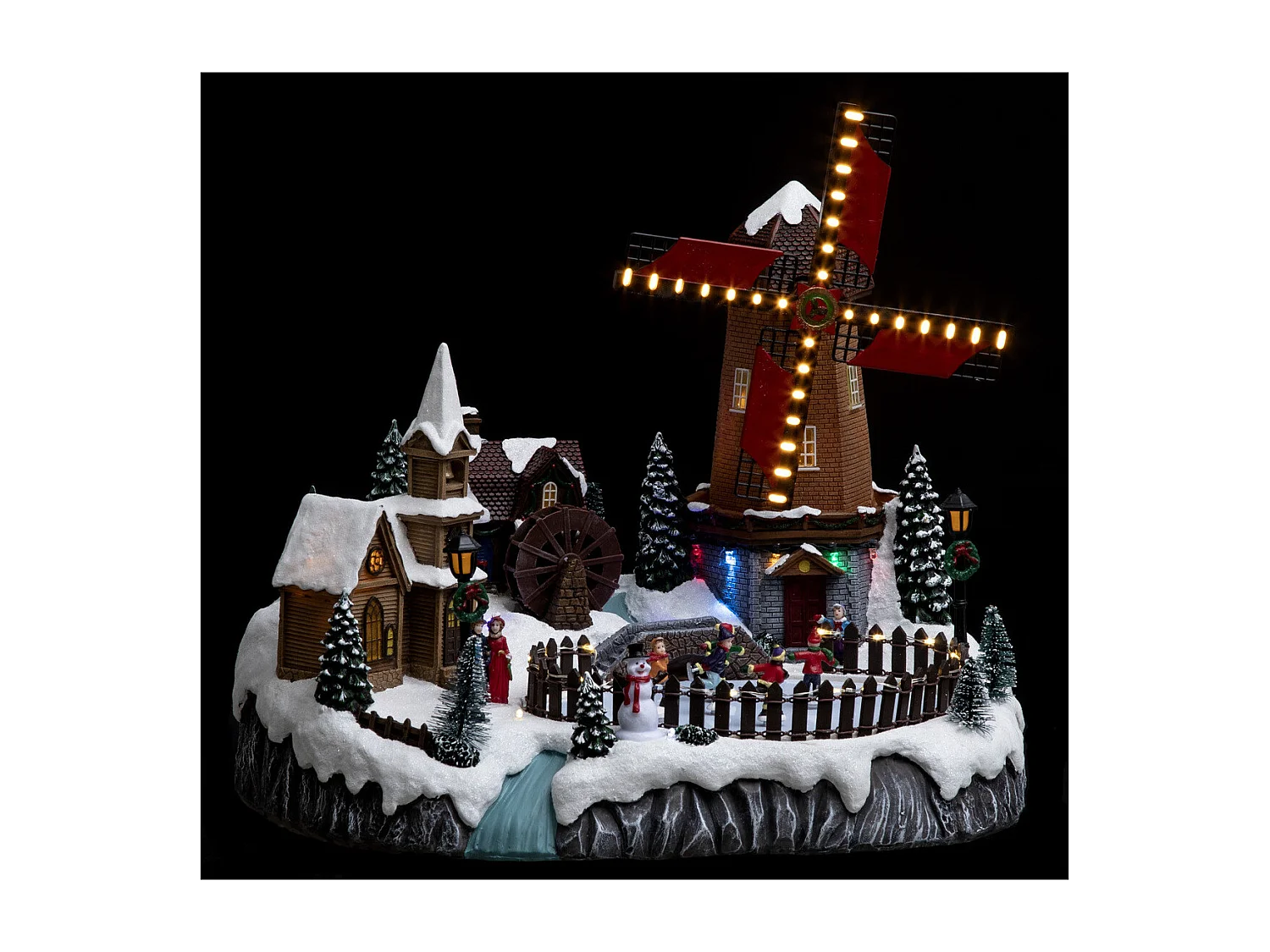 Village de Noël lumineux, animé et musical Place du Moulin