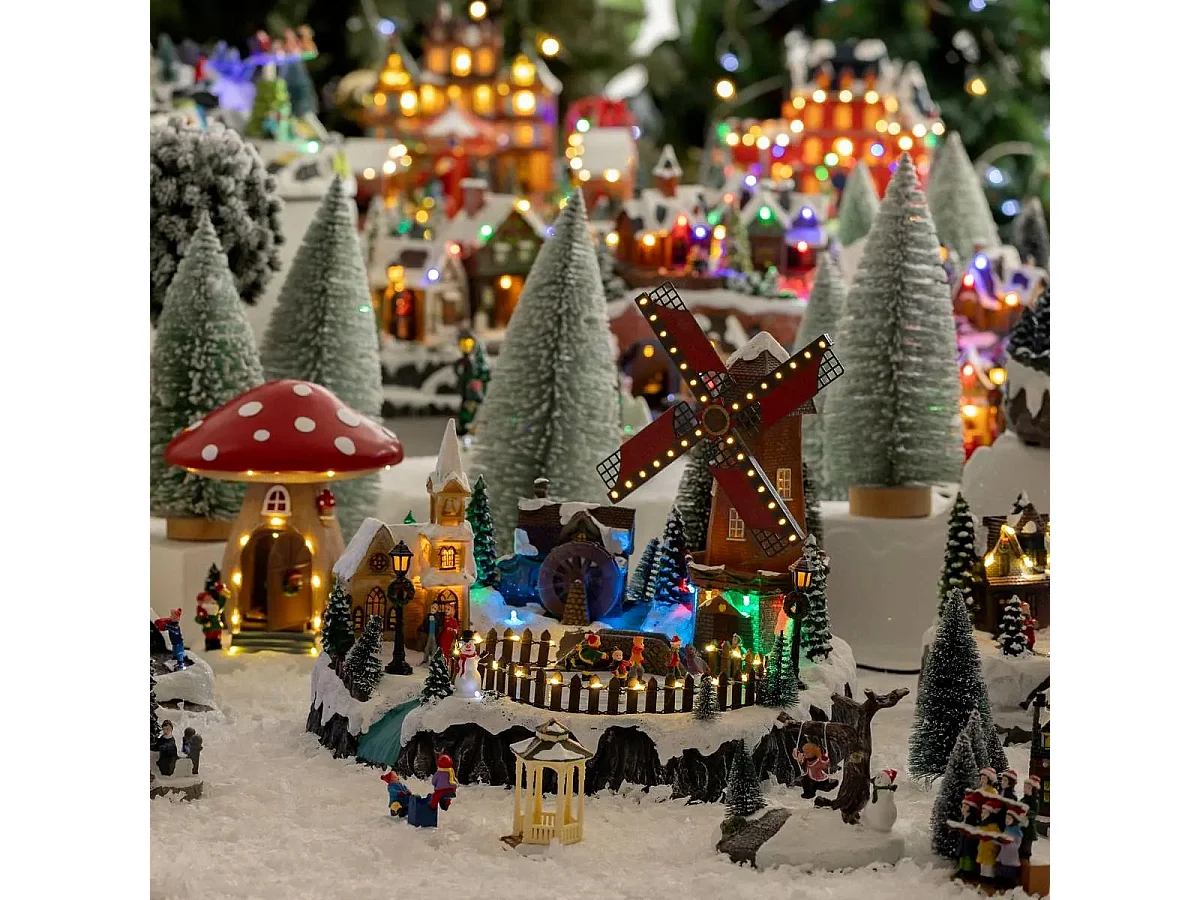 Village de Noël lumineux, animé et musical Place du Moulin