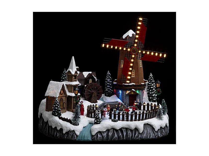 Village de Noël lumineux, animé et musical Place du Moulin