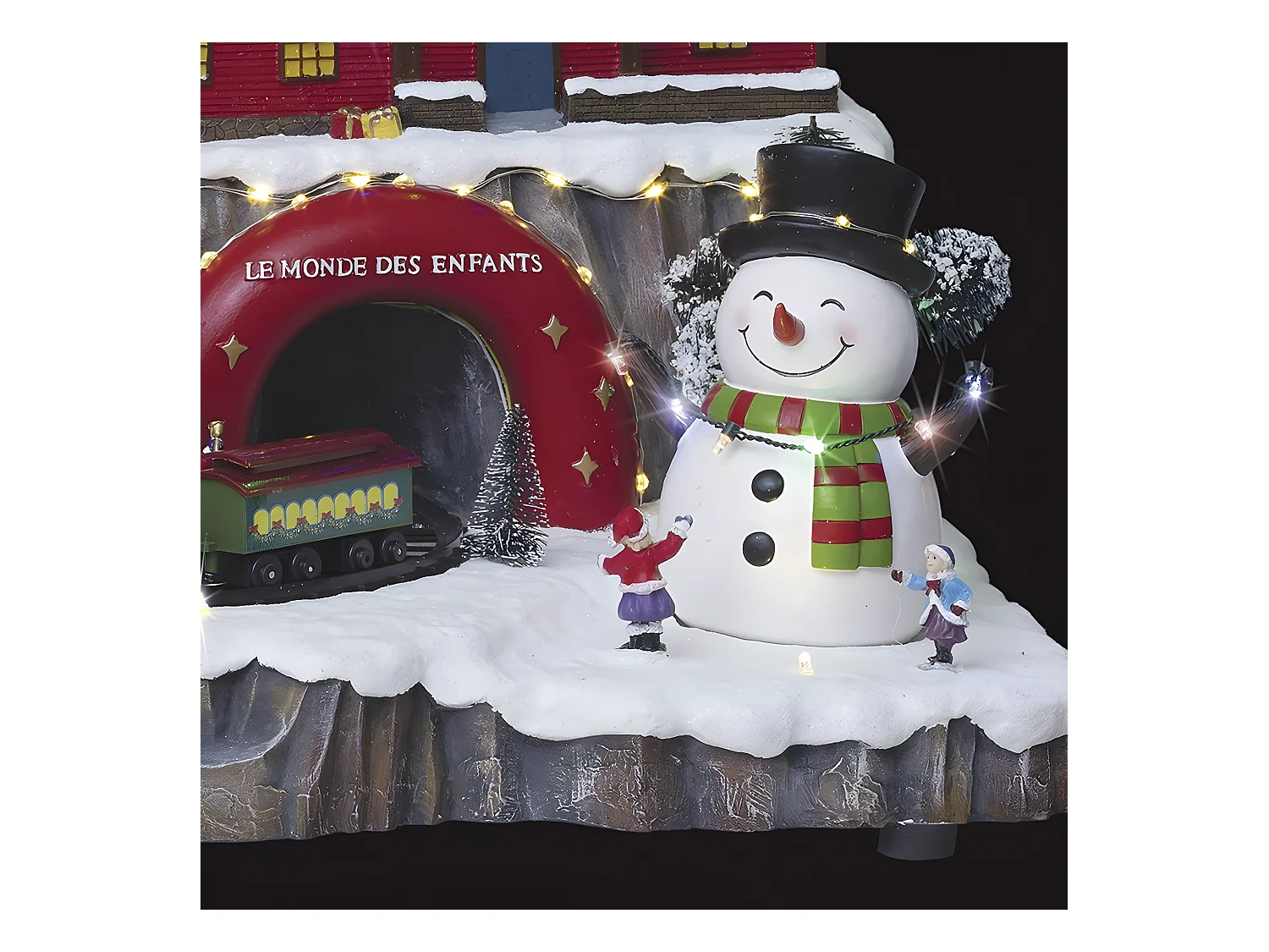 Village de Noël lumineux, animé et musical  Atelier du Père Noël