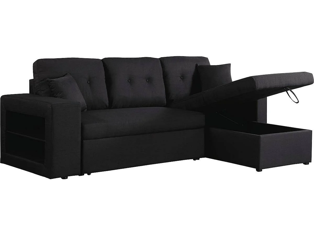 Ecksofa reversibel mit Schlaffunktion "Axel" - 3-Sitzer - Rot