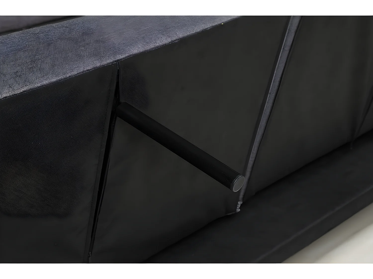 Canapé d'angle convertible et réversible "Jules" - 3 places - Gris foncé