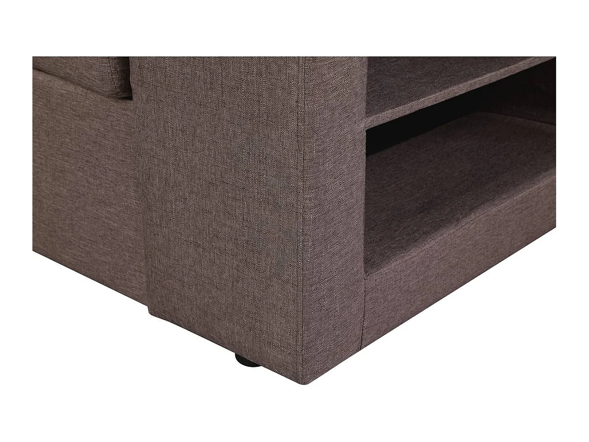 Ecksofa reversibel mit Schlaffunktion "Axel" - 3-Sitzer - Taupe