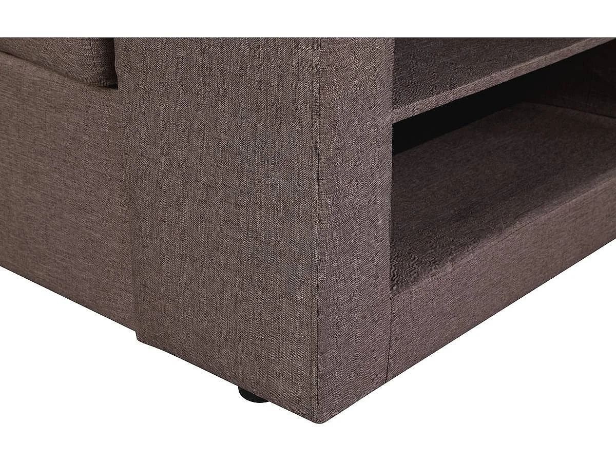 Canapé d'angle convertible/réversible "Axel" - 3 places - Taupe