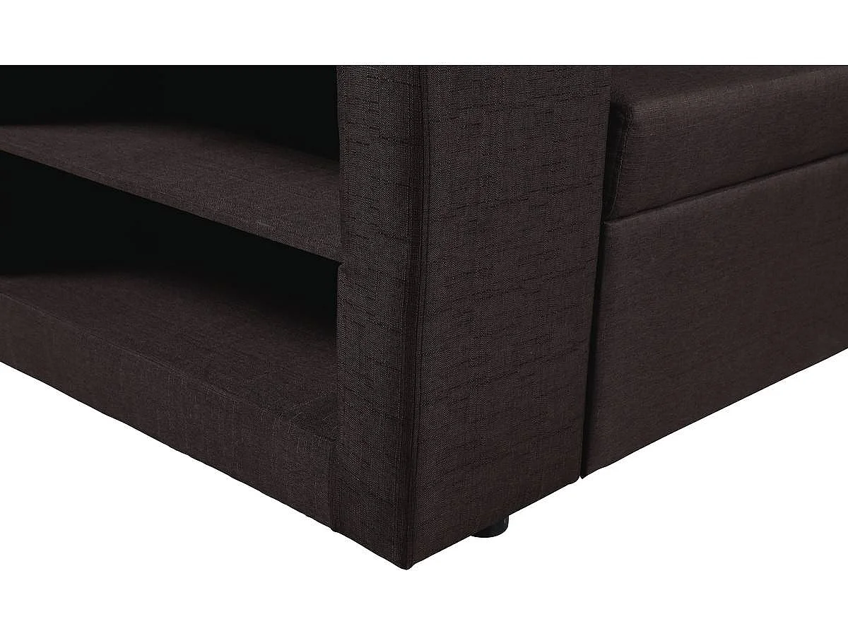 Umkehrbares Ecksofa mit Schlaffunktion "Axel" -  3 Sitze - Braun