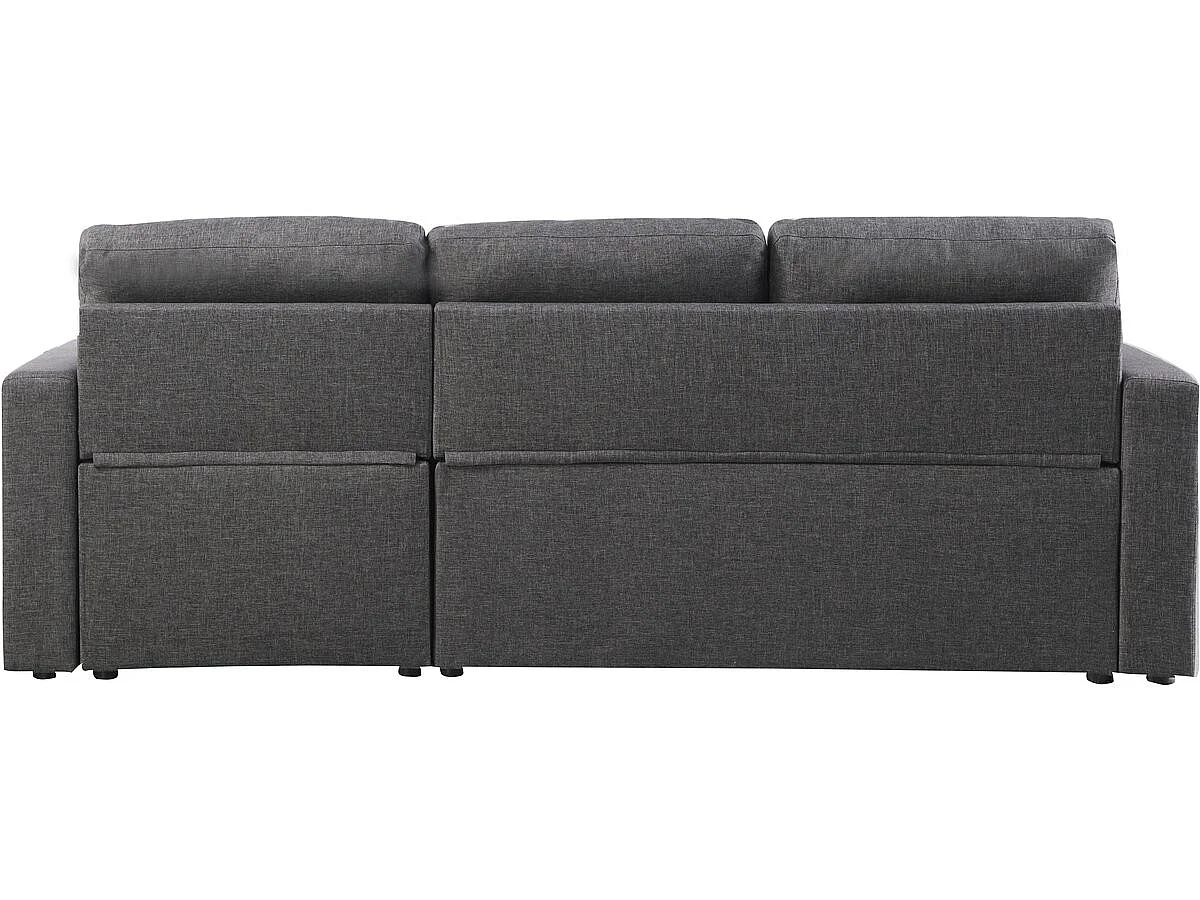 "Alain" Grå Konvertibel Reversibel Hörnsoffa med Förvaring - 3 Sits - Tidlös Design
