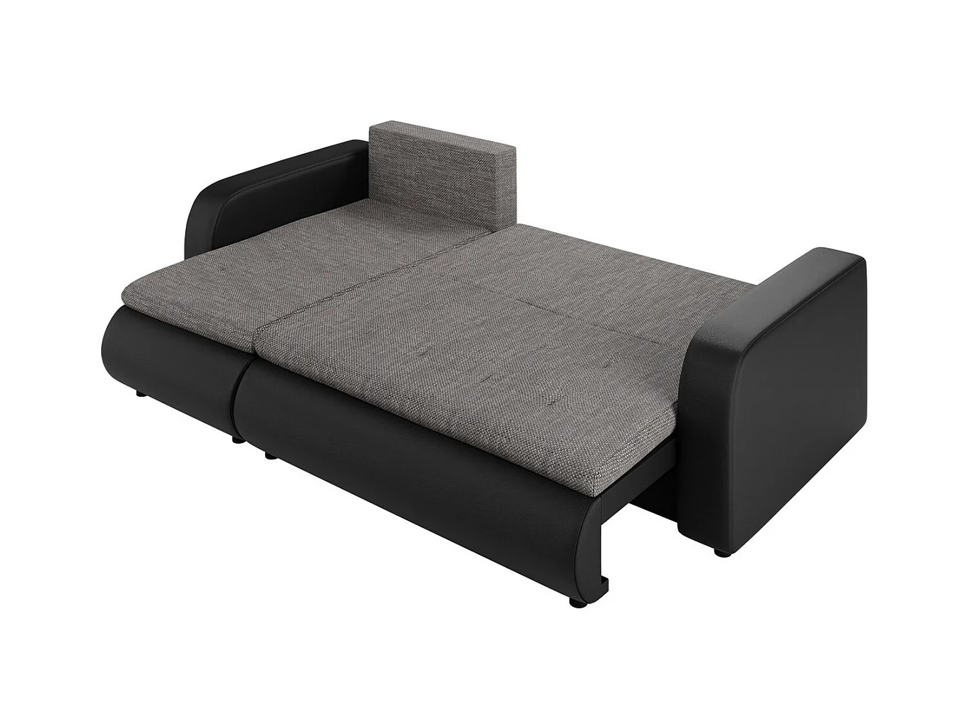 Sofá de canto Muncie 100, Cinzento, Funcionalidade de dormir