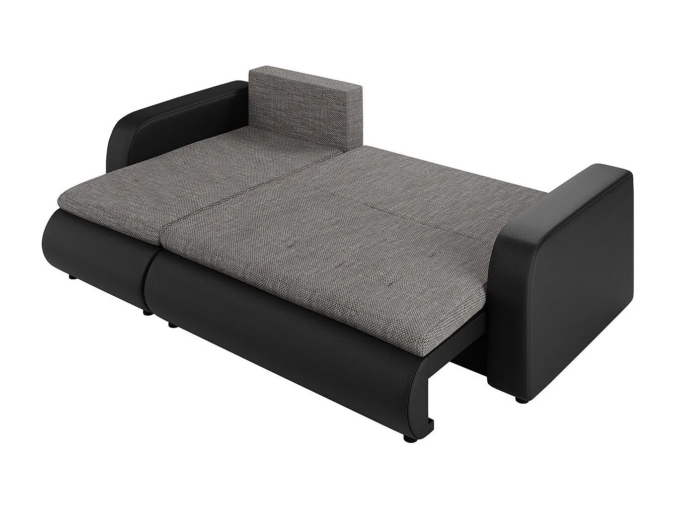 Sofá de canto Muncie 100, Cinzento, Funcionalidade de dormir