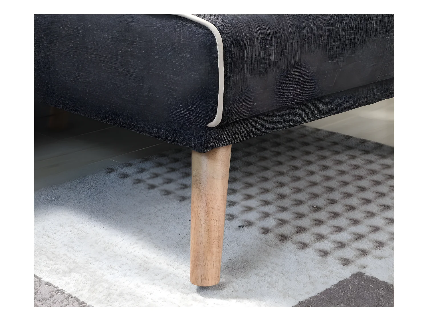 Ecksofa reversibel mit Schlaffunktion "Jules" - 3-Sitzer - Grau