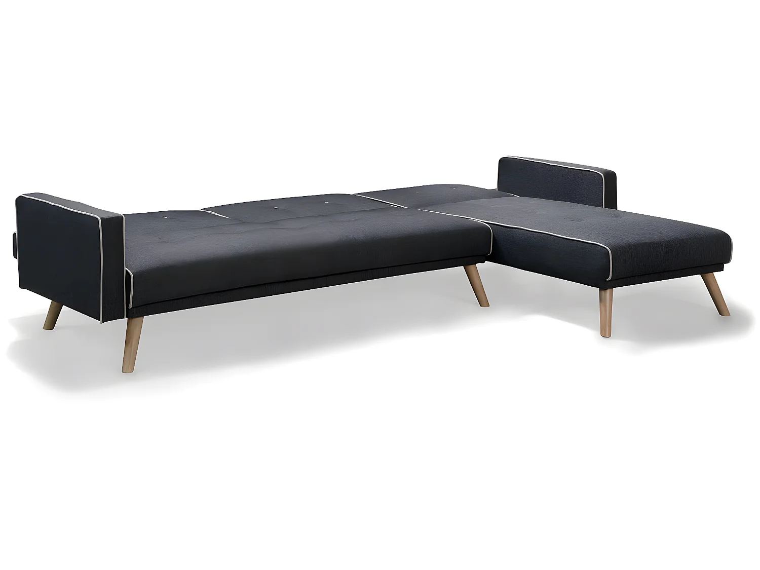 Canapé d'angle convertible et réversible "Jules" - 3 places - Gris