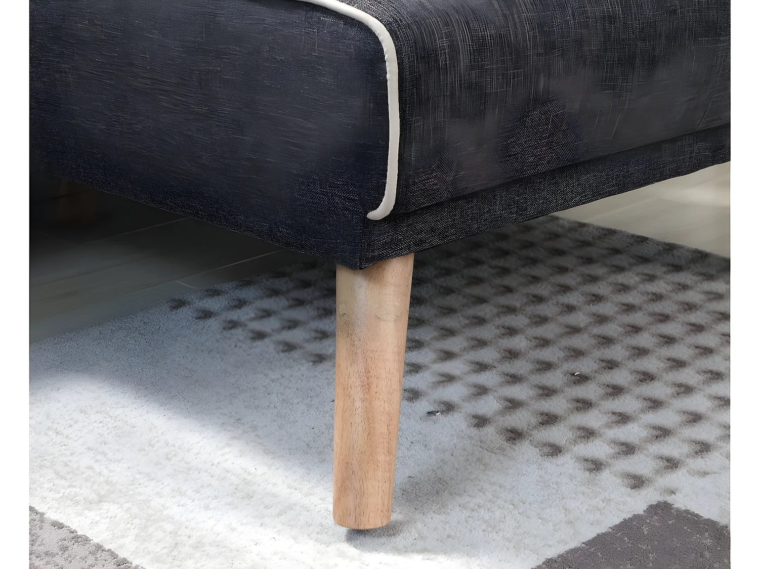 Canapé d'angle convertible et réversible "Jules" - 3 places - Gris