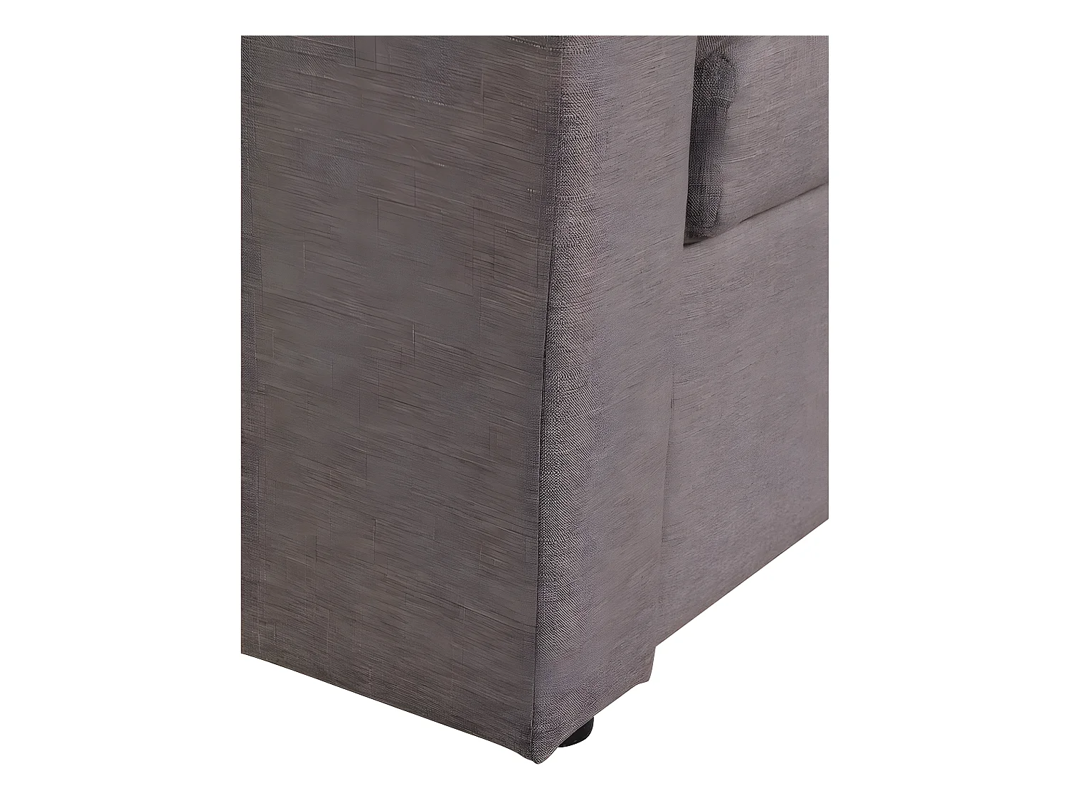 Ecksofa reversibel mit Schlaffunktion und Stauraum "Alain" - 3-Sitzer - Taupe