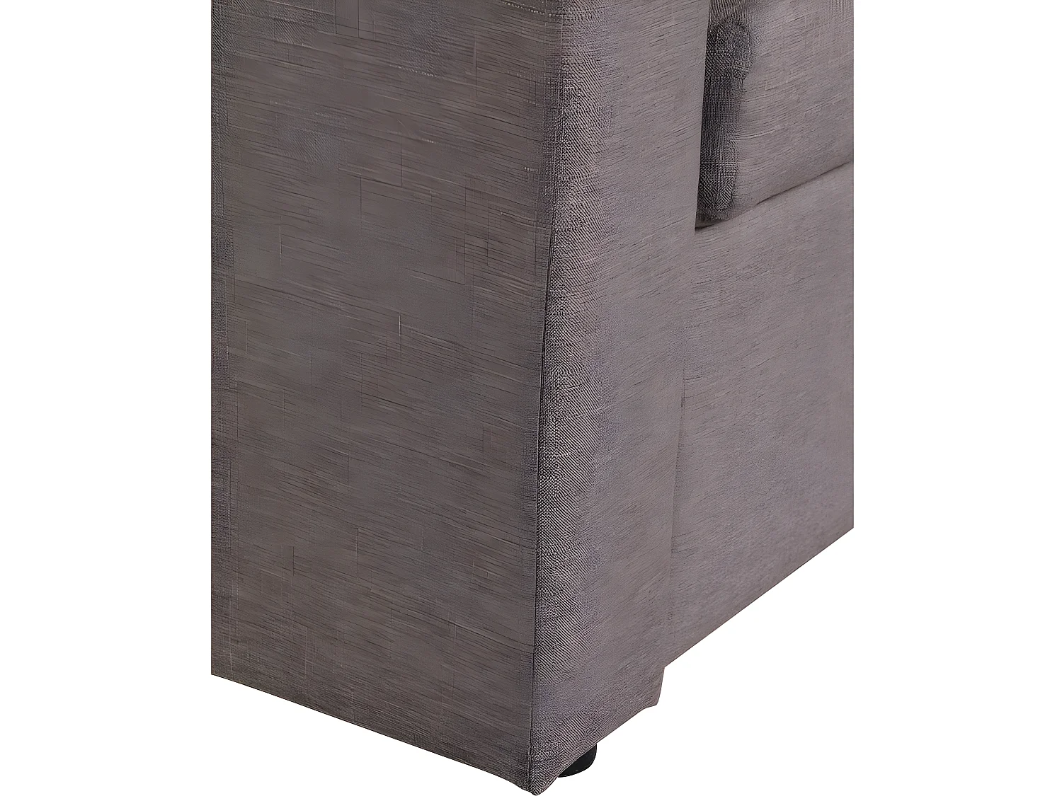 Divano ad angolo trasformabile con contenitore "Alain" - 221 x 145 x 85 cm - 3 posti a sedere - Taupe