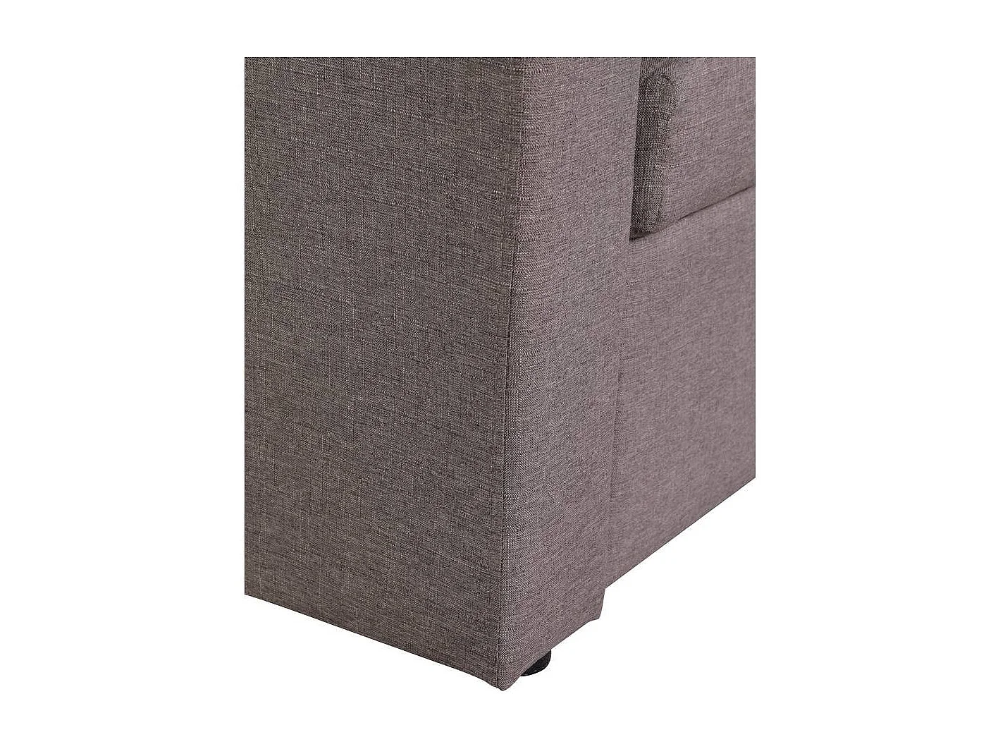 Canapé d'angle convertible/ réversible avec coffre "Alain" - 3 places - Taupe