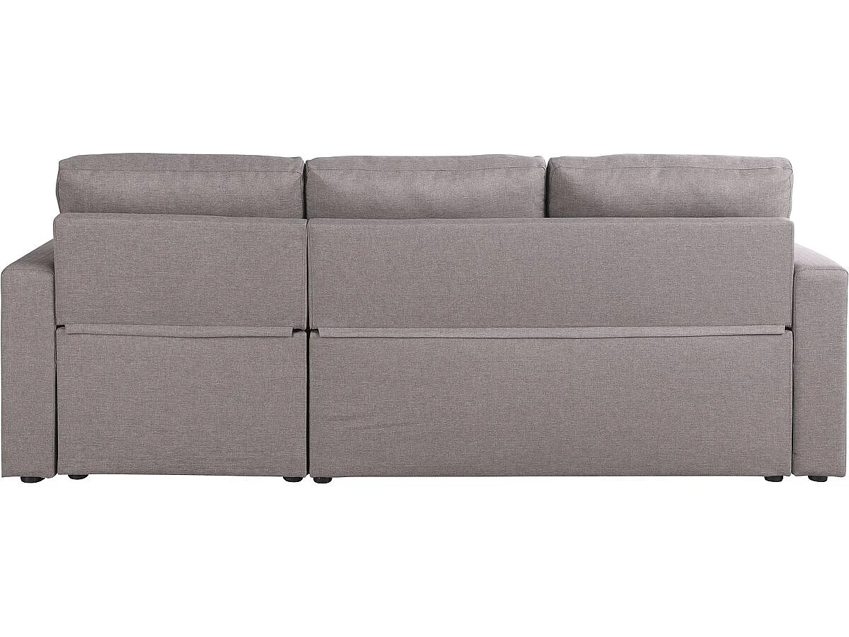 Sofá esquinero convertible "Alain" - 3 plazas - Topo