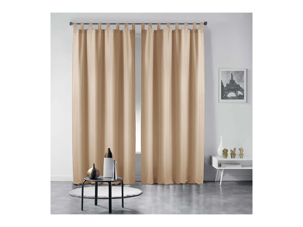 Rideau à Passants "Essentiel" 140x260cm Lin