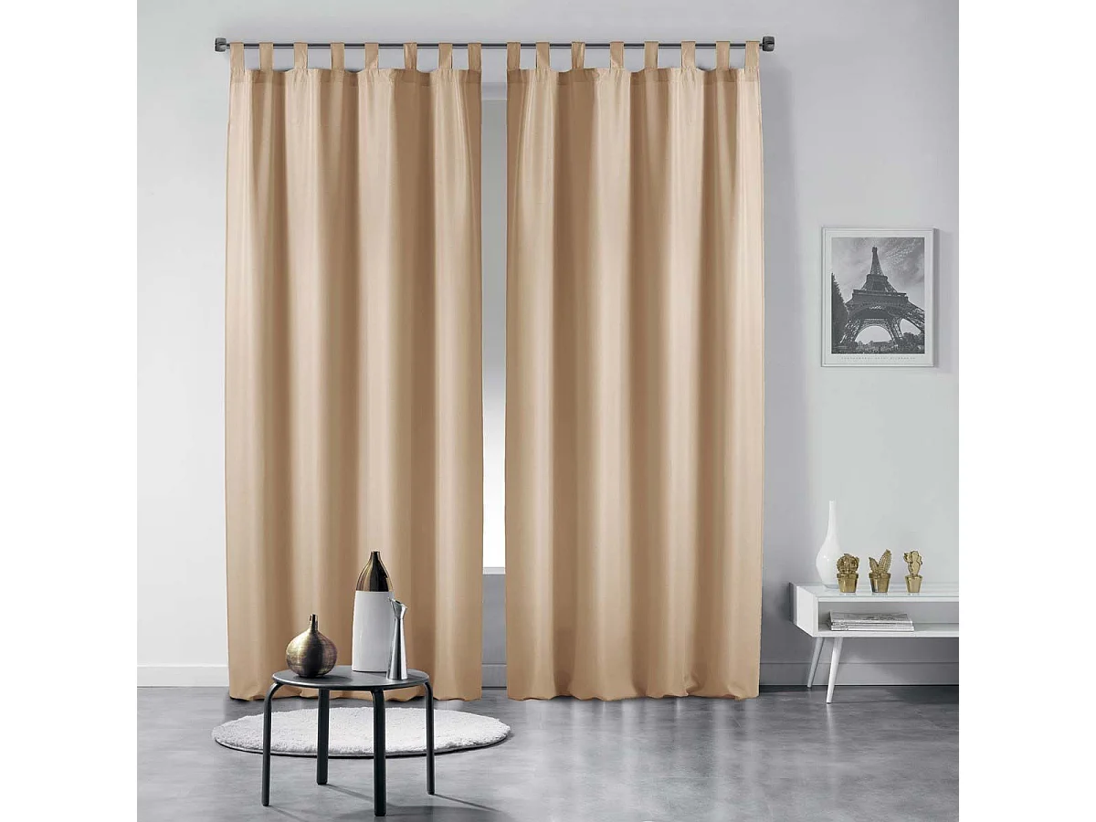 Rideau à Passants "Essentiel" 140x260cm Lin