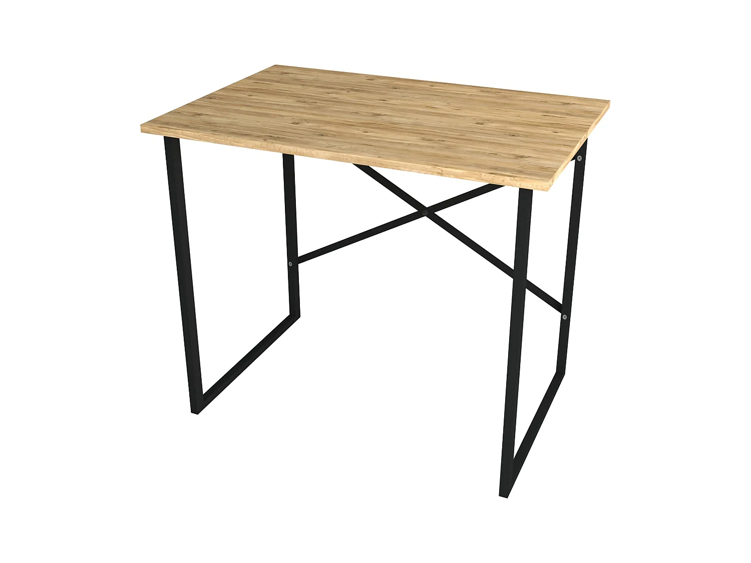 Bureau Tjeldsund 75 x 90 x 60 cm effet chêne / anthracite  [en.casa]